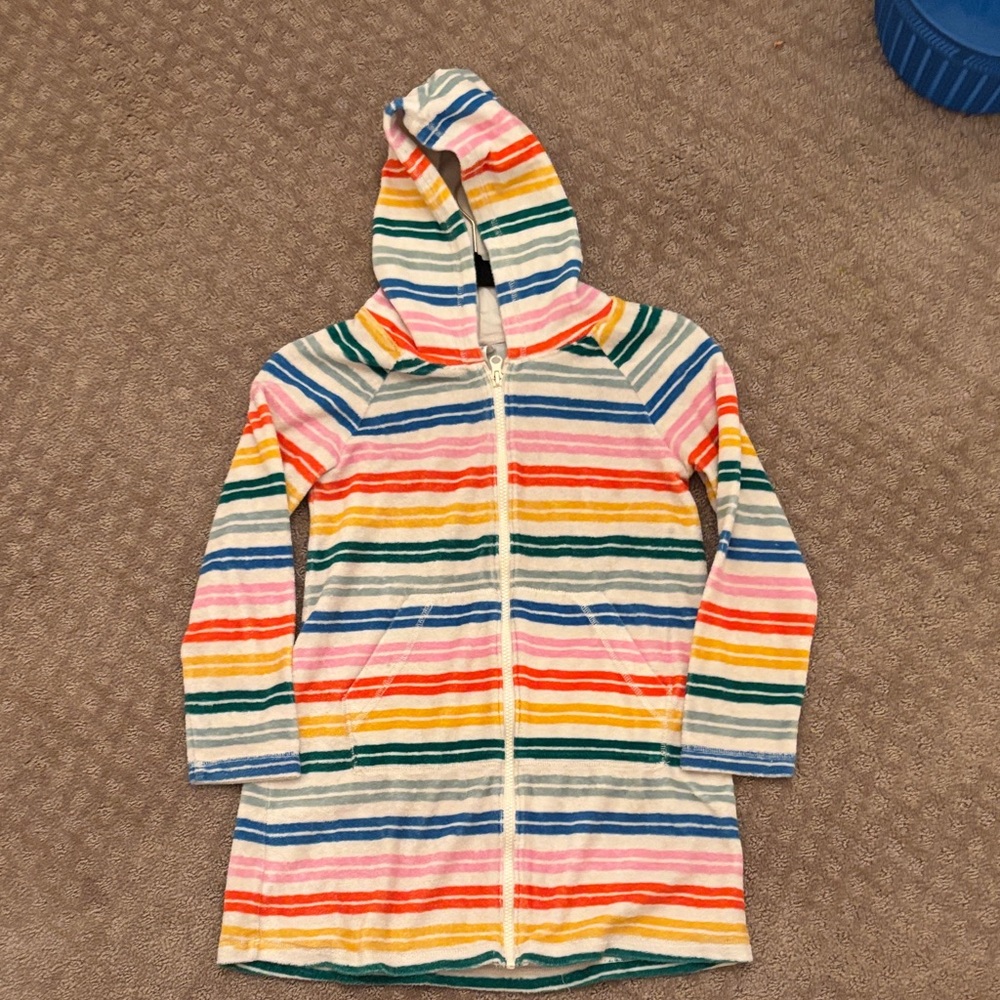 Hanna Andersson Multicolor Striped Kids Swim Coverup